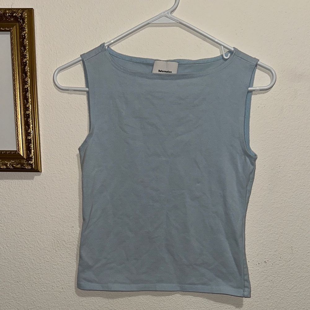 Reformation Pale Blue Tank
